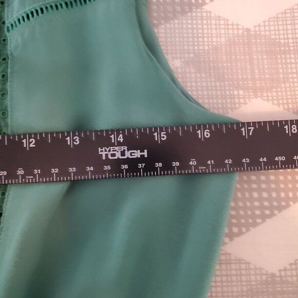 Matilda Jane Maxi Dress Womens Small Green Sleeveless Rayon Comfy Long Crochet - Picture 15 of 16